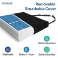 thumbnail image 5 of Proheal Gel Wedge Wheelchair Seat Cushion, Bariatric 26x18x4-2" - High Density Foam with Deep Immersion Gel, 5 of 6