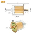 ZGBY 5PCS 3/8" Universal Fuel Filters Industrial Gas Powered Engine