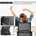 thumbnail image 4 of BestOffice Swivel Rolling Computer Chair Executive Lumbar Support Task Mesh Chair Adjustable Stool (Black), 4 of 7
