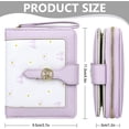 thumbnail image 2 of Farcauo Womens Wallet Cute Small Wallets for Women Purple Coquette Bow Women's Wallet Kawaii Card Wallets for Women Ladies Bow Stuff, 2 of 6