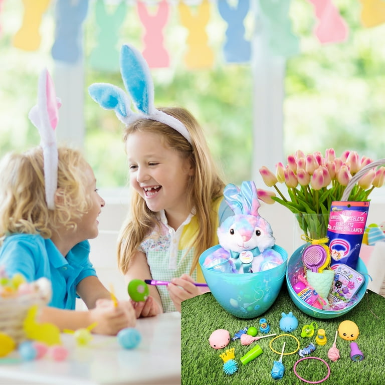 IGeeKid 24 Pack Prefilled Easter Eggs With STEM Building Blocks - 12-in-1 Insect Toys For Egg Hunt & Basket Stuffers