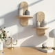 thumbnail image 5 of Zapatero, zapatero para entrada, organizador de zapatos, estante de almacenamiento, estante de pared de madera estilo bohemio, resistente y elegante para vacaciones, estante de pared de madera para fa, 5 of 9