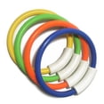 thumbnail image 1 of 4pcs Colorful Diving Rings Underwater Swimming Grab Toy Rings Diving Training Accessory (Orange Green Yellow Blue), 1 of 4