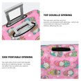 thumbnail image 3 of Fuzoiu pink Holiday Joy Print Suitcase Cover,Washable Luggage Covers for Suitcase,Elastic Luggage Protector Cover,Scratch Resistant Travel Suitcase Covers-X-Large, 3 of 7