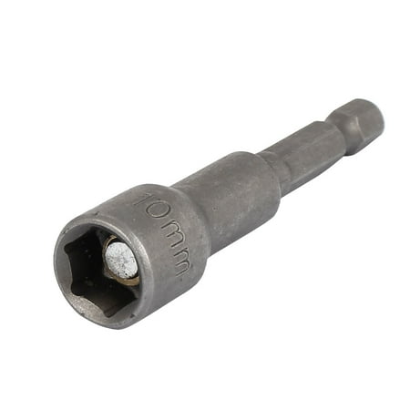 10mm hex magnetic bit driver socket nut hexagon 65mm shank metal uxcell