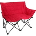 thumbnail image 5 of Ozark Trail Camping Love Seat Chair, Multipurpose, With Side Mesh Storage and Carry Bag, Red, 5 of 8