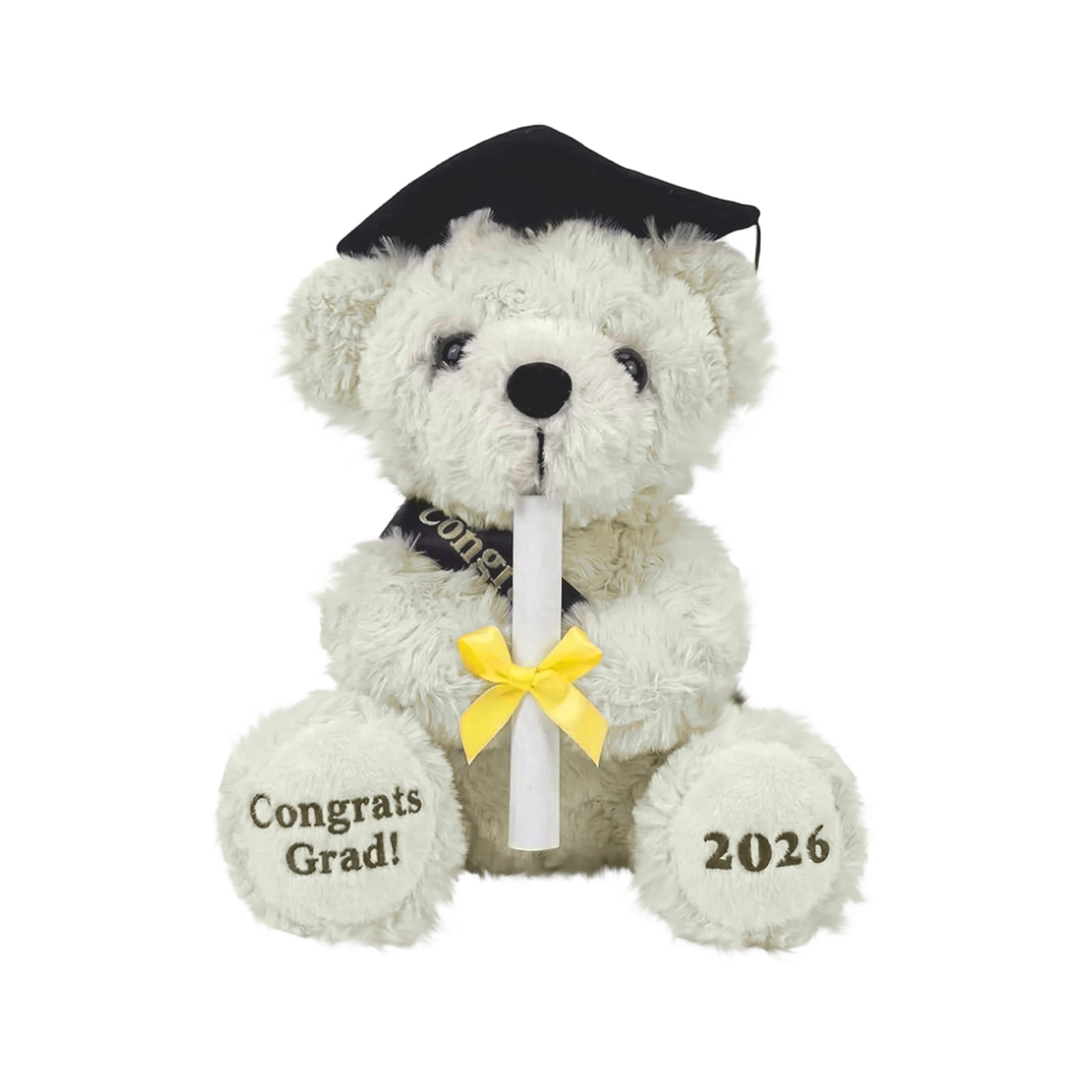 7 Inch Pink Graduation Bear with Cap - Soft Plush Stuffed Animal, Class of 2026 Gift for Graduate, Great Photo Prop & Keepsake Souvenir Party Decor