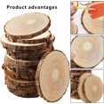 thumbnail image 5 of 20 rodajas de madera sin terminar TUNC para centros de mesa de 5,1 a 5,5 pulgadas, 5 of 5