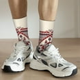thumbnail image 6 of Xecao Fashion Tatreez Pattern Sport Socks for Women and Men Crew Socks Sporty Calf Socks Casual Socks, 6 of 6