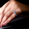 thumbnail image 2 of Silvago Jewel 14K White Gold Over Ring Gifts - 2.2 Ct Princess Cut Diamond Wedding Rings - Party Wear Diamond Rings for Women's - Anniversary Gifts For Couples - Wedding Proposal Rings for Girlfriend, 2 of 8