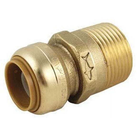 SharkBite Male Connector Slip Adapter - Easy Installation, Lead Free - 1 In. X 3/4 In.