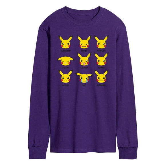 Pokémon - Moody Pikachu - Men's Long Sleeve Graphic T-Shirt
