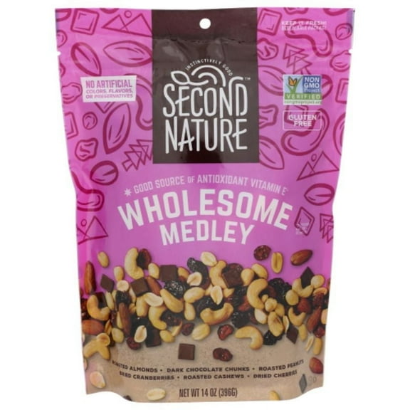 Second Nature Wholesome Medley Trail Mix 14 oz Pack of 2