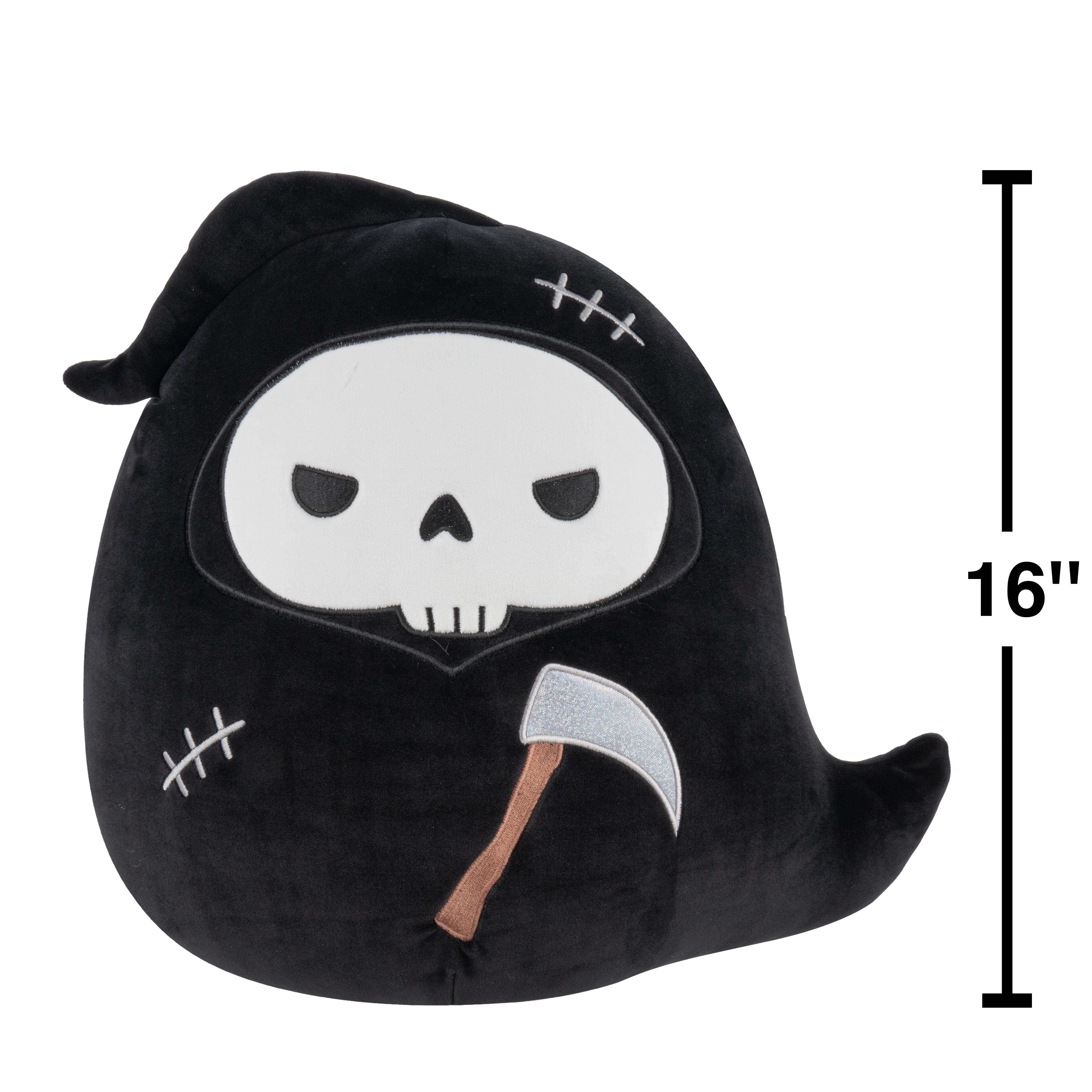 Squishmallows Official 16 inch Otto the Grim Reaper With Angry Eyes - Child's Ultra Soft Stuffed Plush Toy