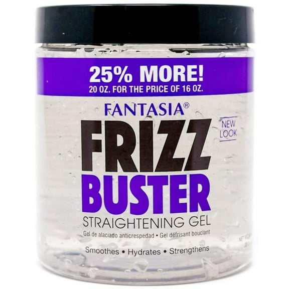 Fantasia Frizz Buster Straightening Gel, 20 Oz, 2 Pack