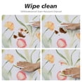thumbnail image 4 of JEUXUS  Spring Round Fitted Tablecloth Stretch Spandex Table Cover with Elastic Edge Tulip Floral Table Cloth for Summer Party Dining Home Picnic, 4 of 7