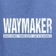 thumbnail image 5 of Wild Bobby Waymaker Inspirational/Christian Unisex Graphic Hoodie Sweatshirt, Vintage Heather Blue, X-Large, 5 of 5