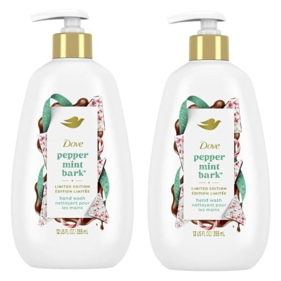 Dove Holiday Treats Hand Wash, Peppermint Bark, 2 pk./12 oz. 24ozs total