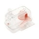 thumbnail image 5 of Jaula para hámster portátil con ventilación, transpirable, transparente con asa, hábitat para rosa transparente, 5 of 9