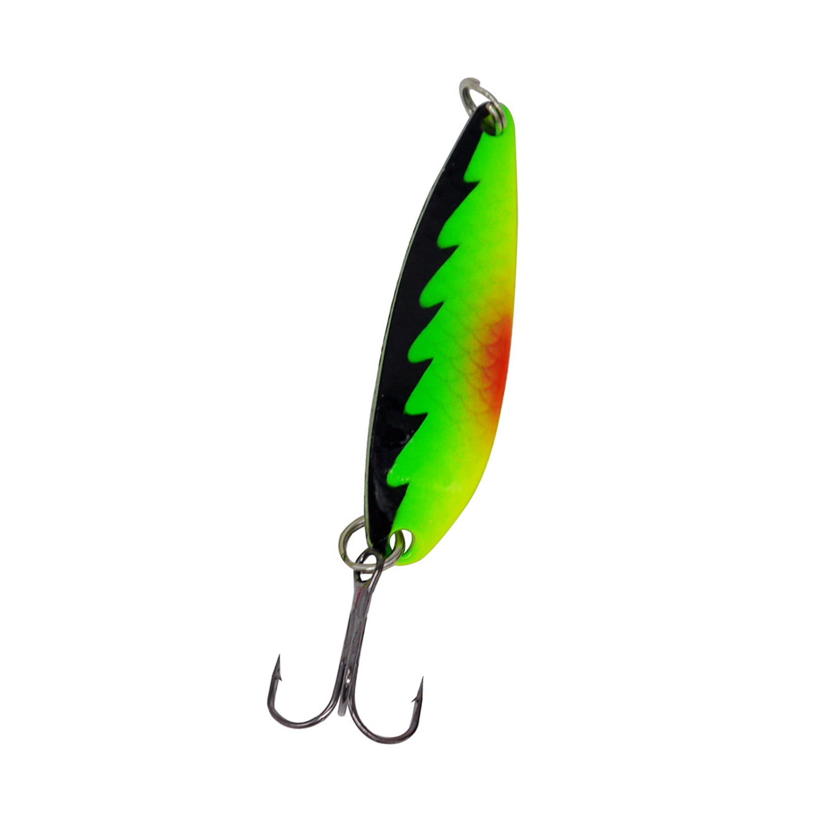 Swimming Fishing Spoons Lures Treble Hook Set Curved Hard Fish Baits Metal Construction Fishing Sequins Lures Baits