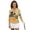 Beach Palm Tree Print, variant on HUIACONG Maple Leaf Pattern Quick Dry Golf Shirt Women Quarter Zip Polyester Spandex with Soft Womens 3/4 Sleeve Golf Shirts for Ladies