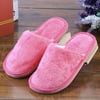 Rubber Insole Breathable Plush Indoor Home House Women Men Home Anti Slipping Shoes Soft Sole Warm Cotton Silent Adult Slipper