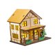 thumbnail image 5 of Casa en miniatura iluminada, cabaña de madera para manualidades navideñas, maqueta de casa pequeña para oficina, dormitorio, mesa, escritorio, repisa, B 98 cm x 75 cm x 93 cm, 5 of 8