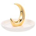 thumbnail image 4 of 1pc Ceramic Jewelry Display Tray Moon Design Earrings Rings Storage Tray Decor, 4 of 8