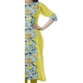 thumbnail image 3 of Moomaya Tunique Droite en Coton pour Femmes, Kurta Imprimée Prête à Porter, Col en V, Tenue d'Été, 3 of 6