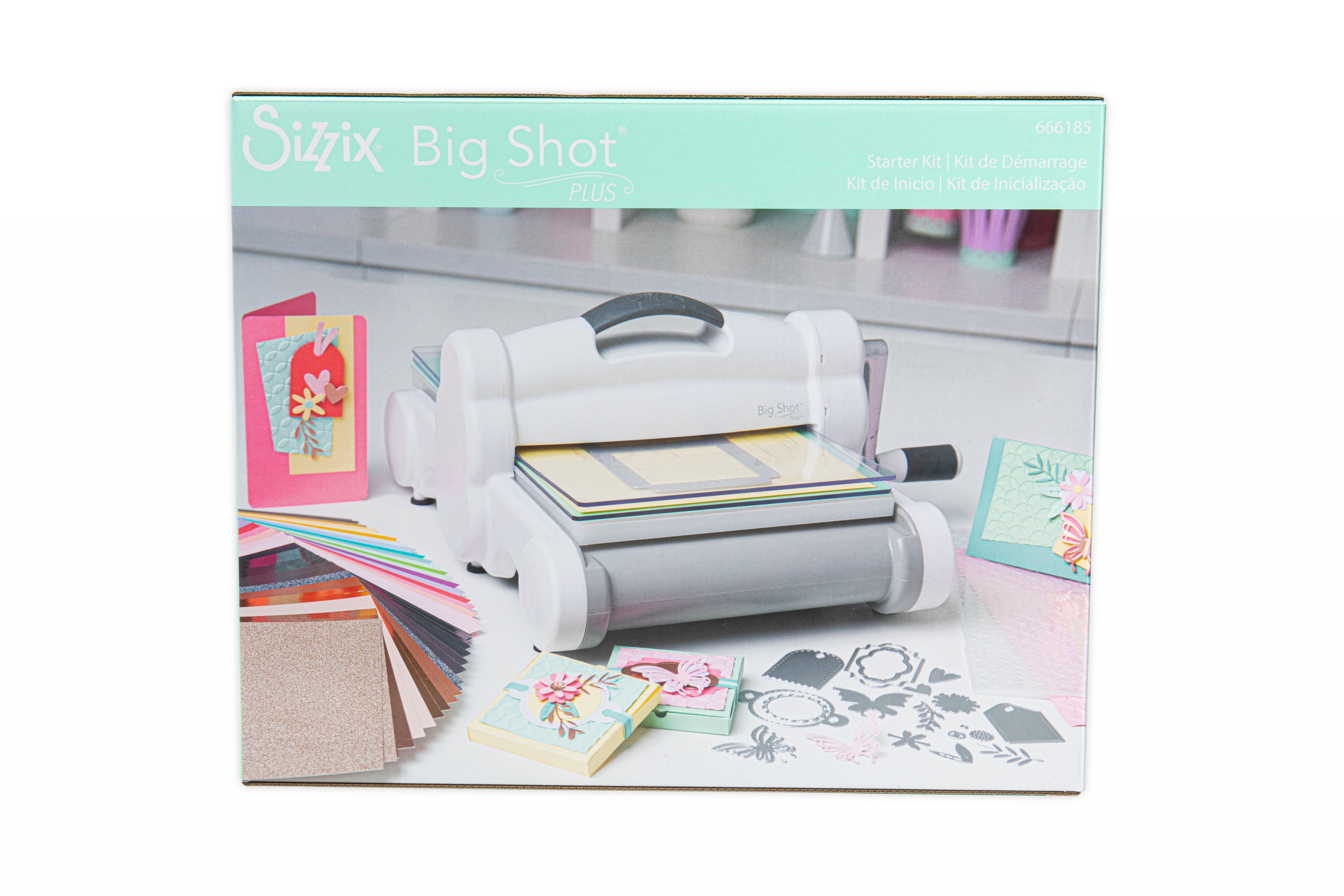 Sizzix Big Shot Plus Manual Embossing and Die Cutting Machine with Starter Kit