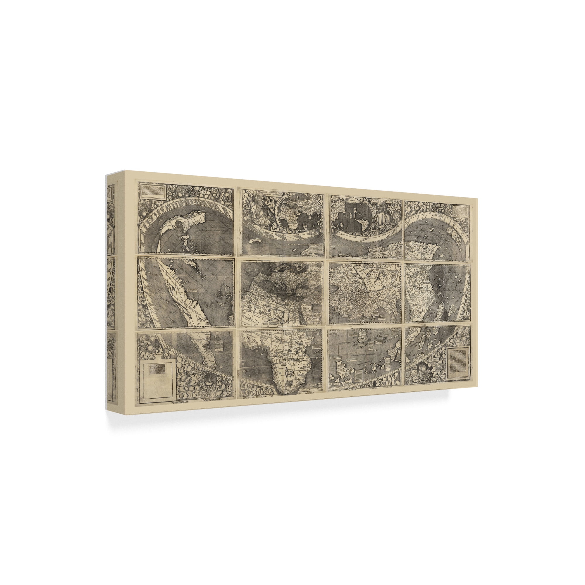Trademark Fine Art '1507 Waldseemuller' Canvas Art by Vintage Lavoie