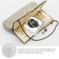thumbnail image 3 of Autua Moon Sparkler Wand Space Style PU Leather Travel Jewelry Box Necklace Ring Earring Organizer Case White, 3 of 5
