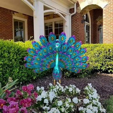 Beautiful Yard Art Garden Statue - Realistic Metal Lawn Decoration Outdoor Sculpture Easy DIY Assembly
