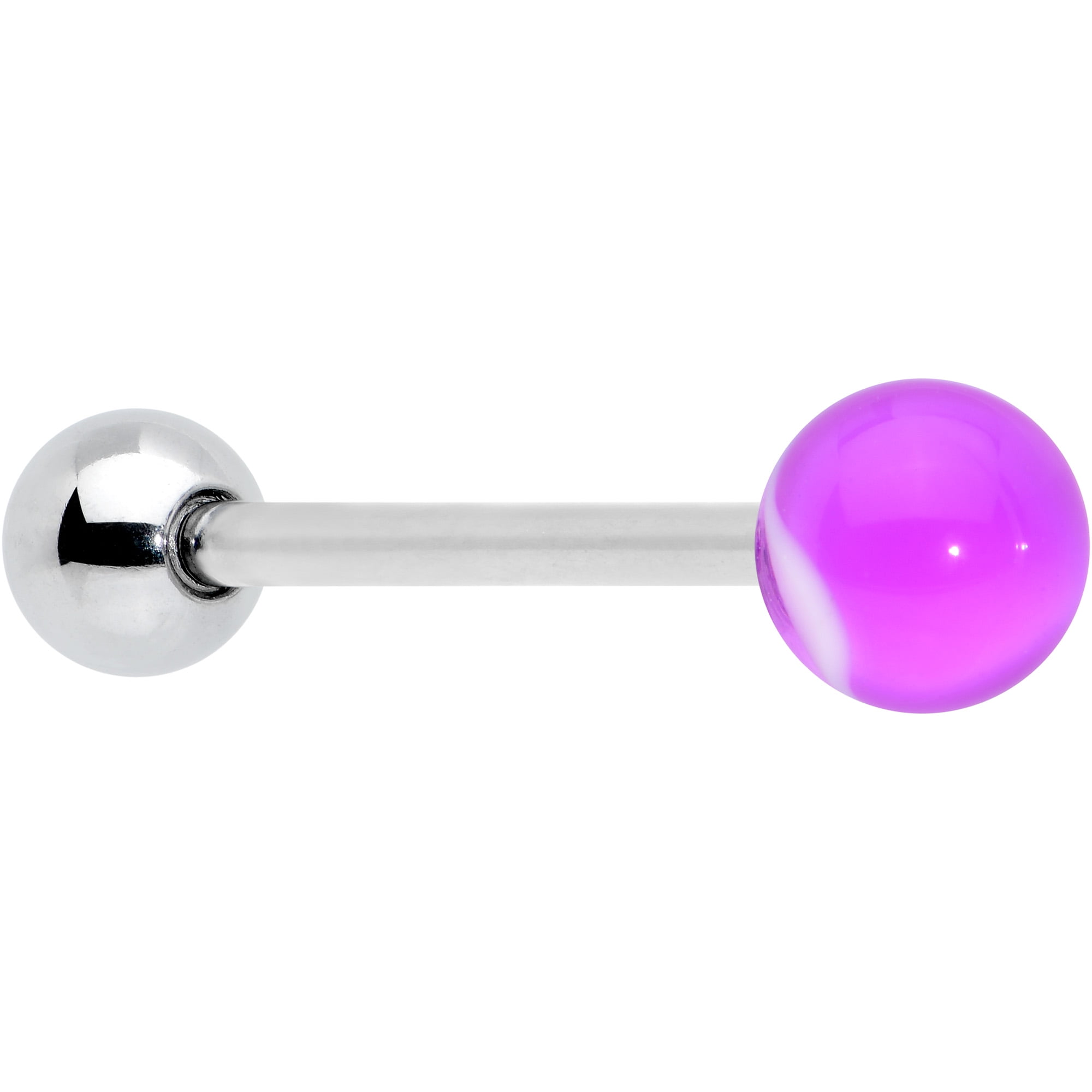 Purple deals tongue piercing