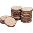 thumbnail image 1 of Rebanadas de madera de pino KINJOEK, 13 cm, 30 unidades con corteza, para manualidades, 1 of 9