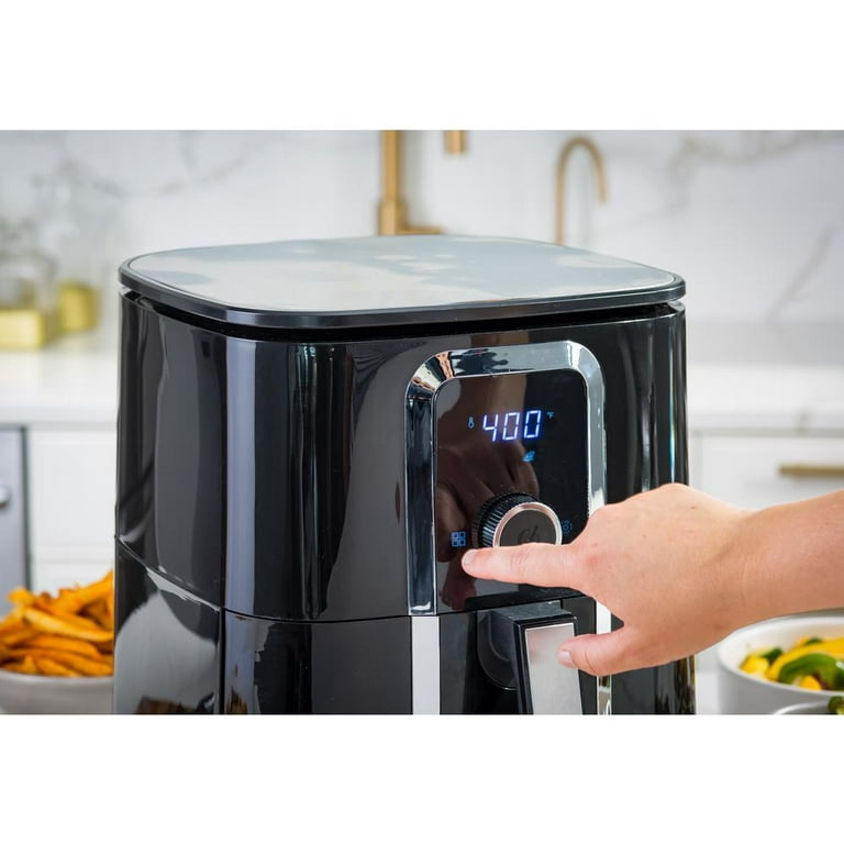 ARIA 7 Qt. Ceramic Family-Size Air Fryer with Accessories and Full