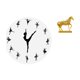 thumbnail image 1 of Reloj De Pared De Bailarina De Ballet Con Elegante Escultura De Caballo, Silencioso Y Decorativo, Ideal Para Decoración Artística Elegante Del Hogar Y La Oficina., 1 of 8