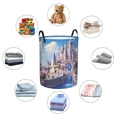 thumbnail image 4 of Fotbe Majestic Fantasy Castle Pattern Laundry Basket with Handles, Waterproof Large Laundry Hamper, Wash Bag for Corner Dorm, Rolling Laundry Basket with Handles-Medium, 4 of 6
