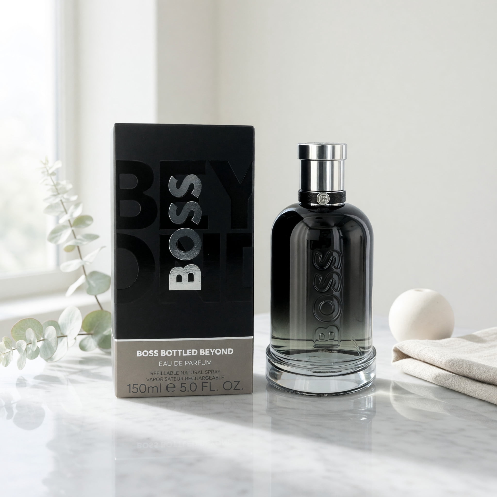 HUGO BOSS, Boss Bottled Beyond Eau de Parfum, 5 oz, Refillable for