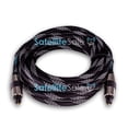 thumbnail image 3 of Cable de fibra óptica de audio Digital Toslink SPDIF SatelliteSale nylon Negro 50 pies, 3 of 7