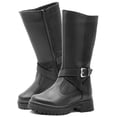 thumbnail image 2 of Bota Larga Yuyin para Mujer con Plataforma Cintas Brillos negro 25, 2 of 6