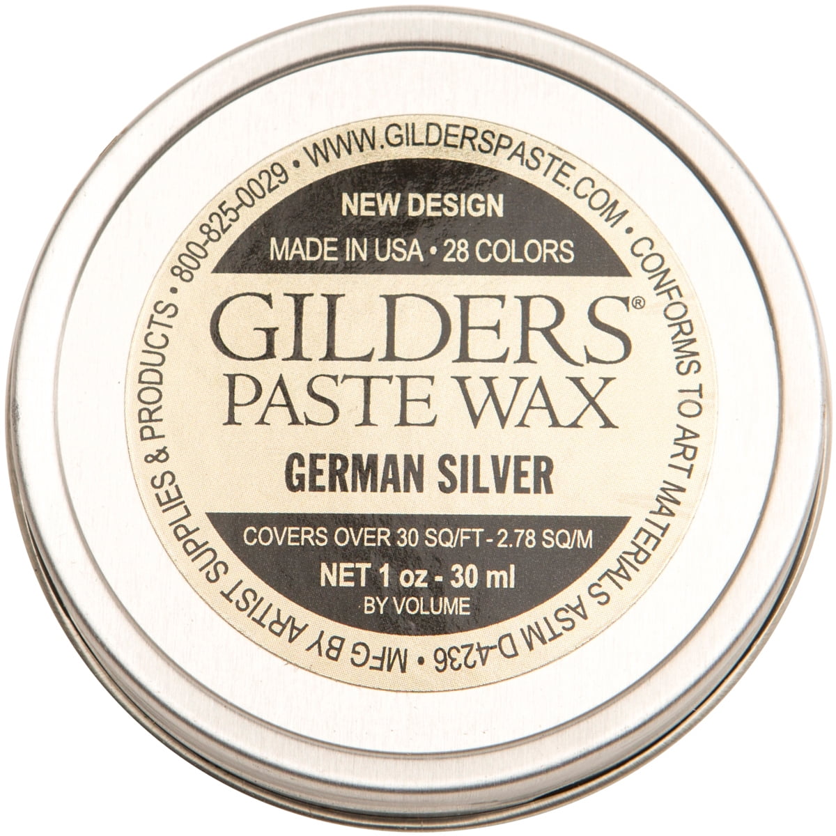 Baroque Art Gilders Paste 1ozGerman Silver