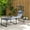 Gray, variant on Outsunny Outdoor Folding Tanning Chair w/ Shade & Pillow, Cream