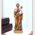 thumbnail image 4 of Estatuas de resina de Niño Jesús de 8 pulgadas Base de licencia Renacimiento Sagrada Familia Religiosa Estatuillas de oración Estante Yotijar Estatuilla de José, 4 of 10