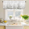 thumbnail image 4 of Valances for Windows Rod Pocket Short Curtain for Bathroom Living Room Bedroom 1 Panel 42x12in, 4 of 9