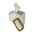 thumbnail image 2 of Cinturón de plumón para mujer, faja sencilla decorativa, cinta para la cintura Beige, 2 of 9