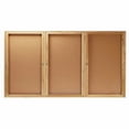 thumbnail image 5 of Aarco Products WBC4896-3R 3-Door Enclosed Bulletin Board - Walnut, 5 of 6