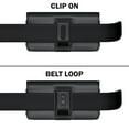 thumbnail image 6 of De-Bin iPhone 12 Pro Max Holster Belt Holder Carrying Case Pouch Belt Clip Loops Built-in Card Holder Magnetic Buttons Perfect Protection for iPhone 12 Pro Max/11 Pro Max/Xs Max Fits Phone w/Case on, 6 of 6