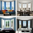 thumbnail image 4 of MERIVILLE 1" Bay Window Curtain Rod Set, Adjustable Side 20–37" and Center 38–72", Single Rod, Black, 4 of 11