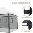 thumbnail image 5 of InstaHibit 4 Mesh Sidewalls for 15x10 Ft Pop Up Canopy Tent with Windows Food Vendor Fair, 5 of 12